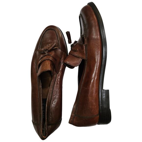 Regency Collection Angelo Rossi Brown Leather Tassel Kiltie Loafers Men’s 10.5 M main image 8